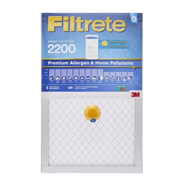 Filtrete 20 in. W X 20 in. H X 1 in. D Fiberglass 13 MERV Pleated Smart Air Filter S-EA02-4